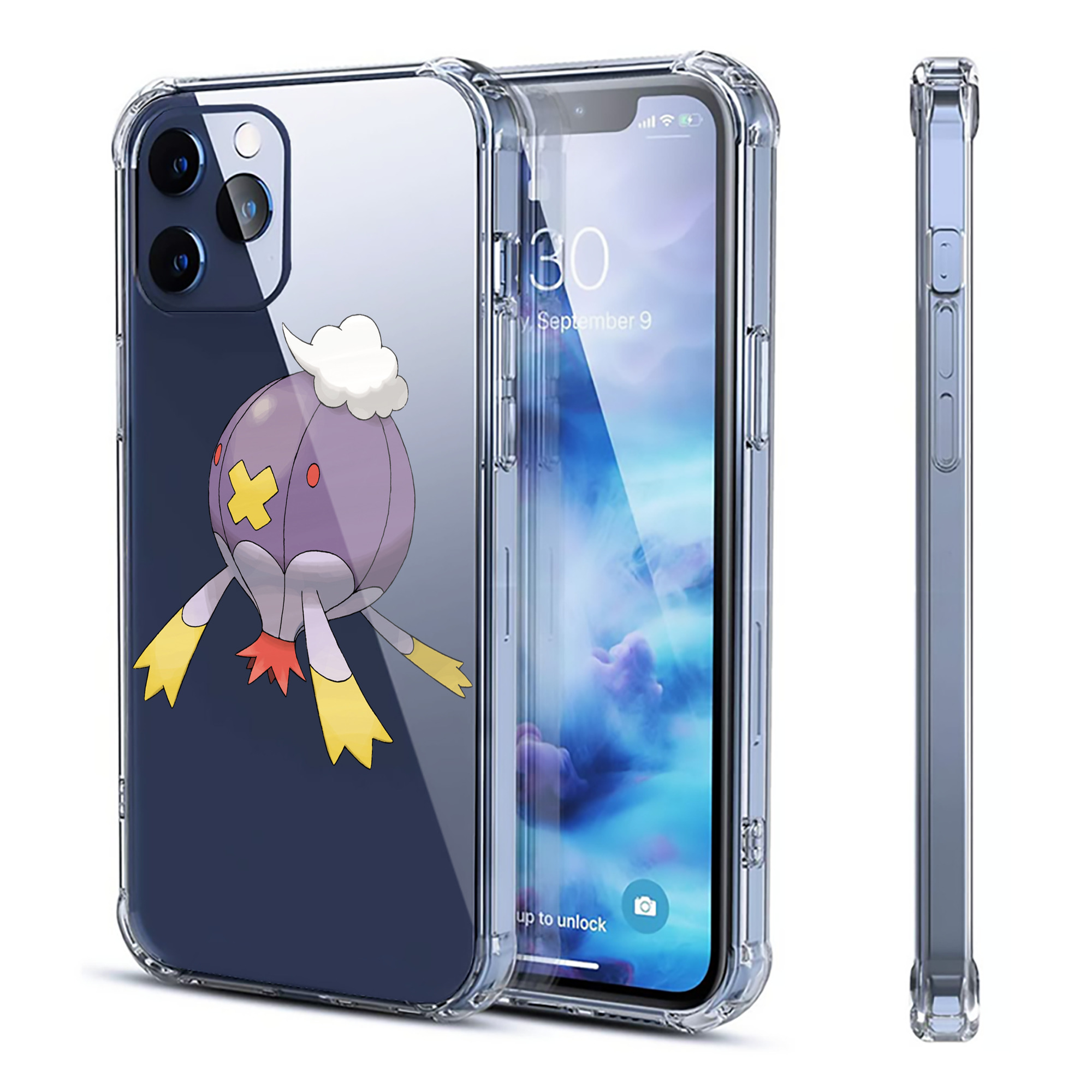 （画像用） ポケットモンスター Pokémon 【iPhone 12シリーズ対応】透明スマホケース（クリアソフトケース）